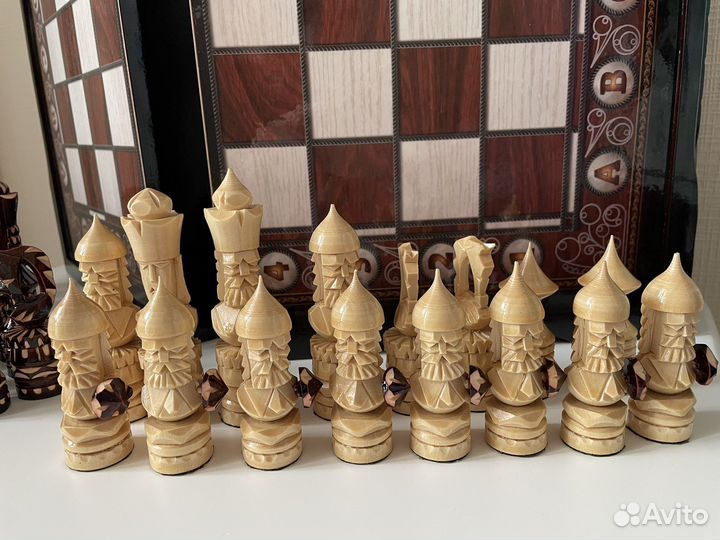 Нарды, шахмат и шашки 3в1