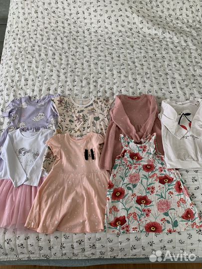 Детские вещи пакетом для девочки 86-104