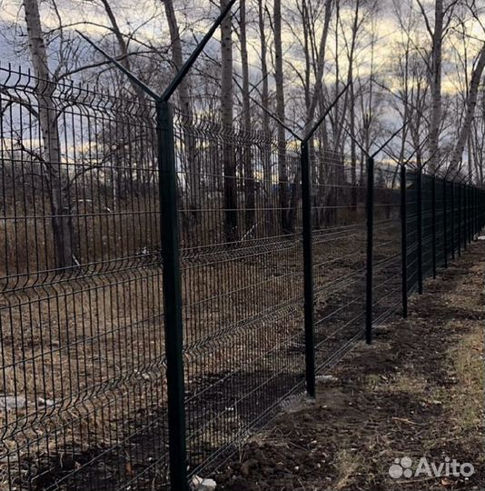 Забор из 3д сетки