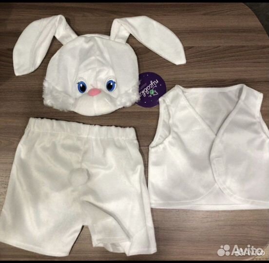 Новогодний костюм для мальчика зайчика