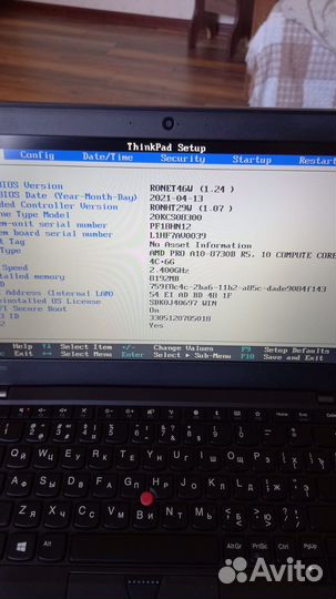 Ноутбук Lenovo thinkpad a275 i3-6100u 8Gb