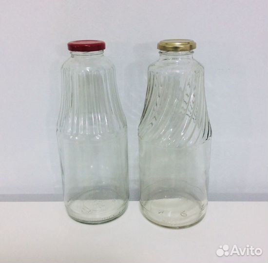 Стеклянные бутылки с закручивающимися крышками