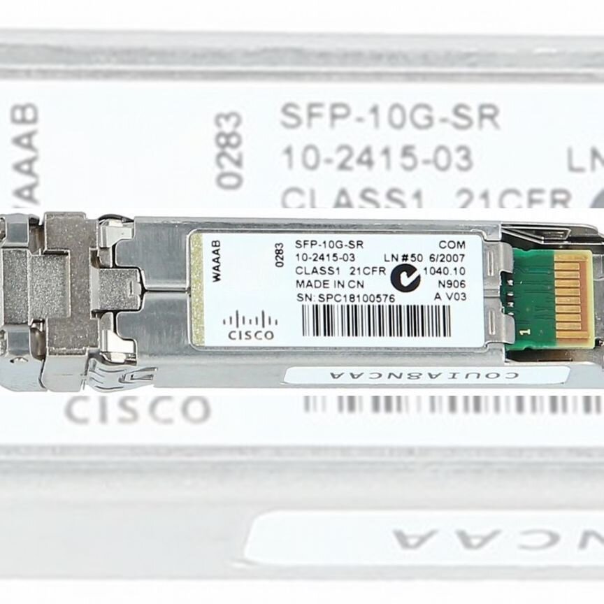 [SFP-10G-SR] Трансивер Cisco Новый Sfp-10g-Sr