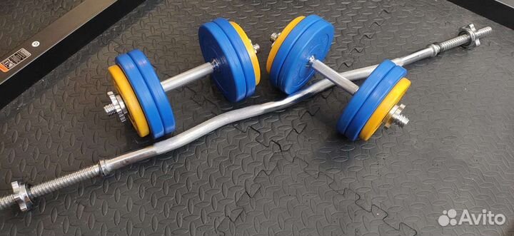 Гантели + штанга Brutal Sport 33кг