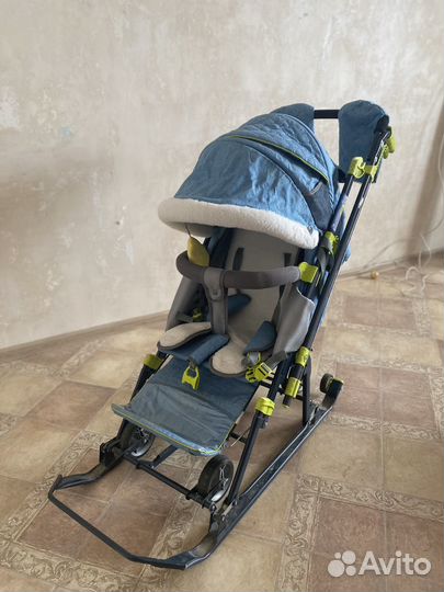 Детские санки коляска