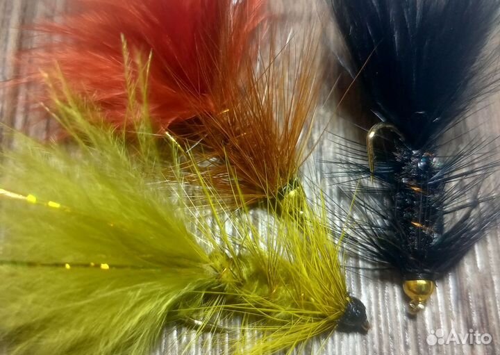 Мушки для нахлыста, бомбарды и тенкары