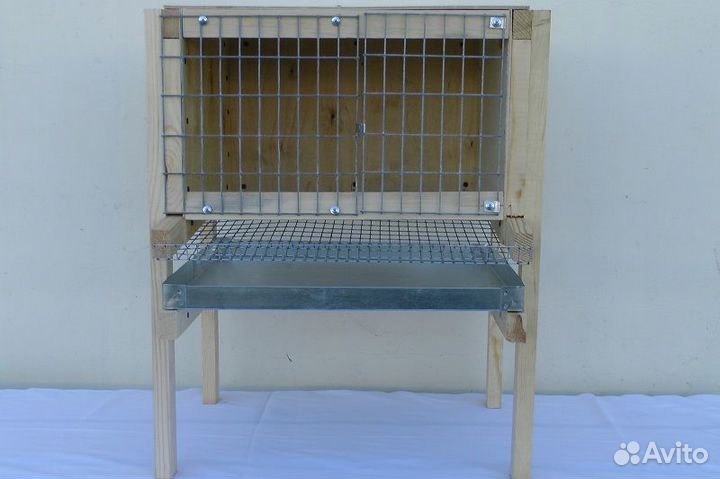 Перепелиная клетка, деревянная мини 