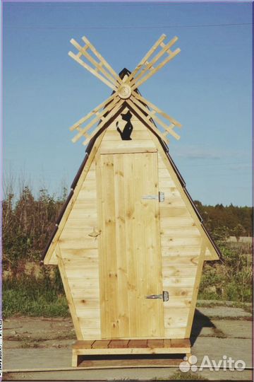 Дачный туалет с декором кнр 937