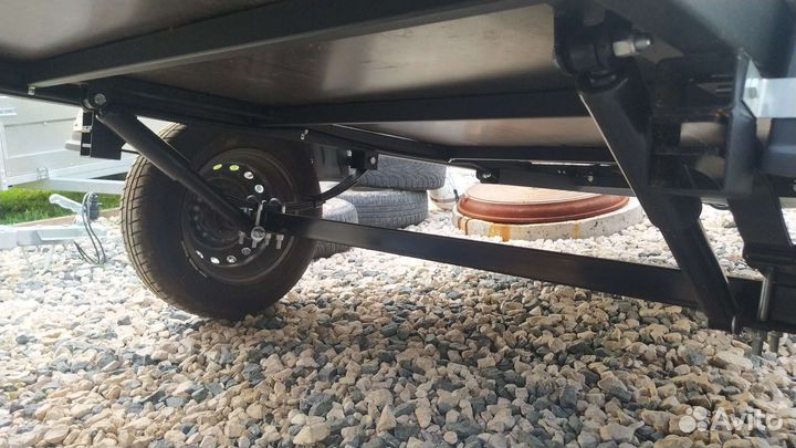 Прицеп 2,45х1,25м с тентом 1м и колесами