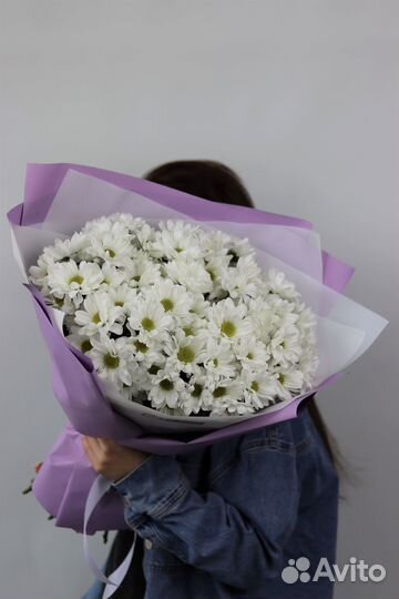 Букет из кустовых хризантем