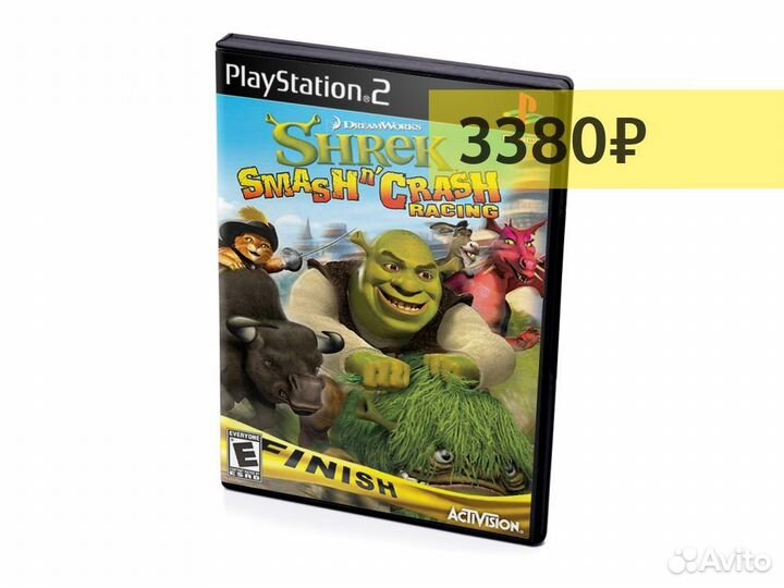 Shrek Smash n Crash Racing, б/у, английский (PS2)