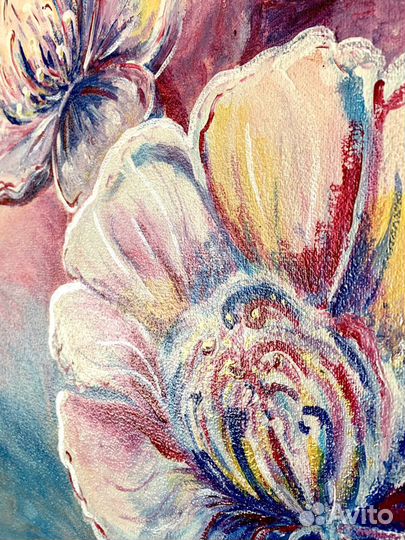 Картина на холсте «Цветение». Подарок - украшение