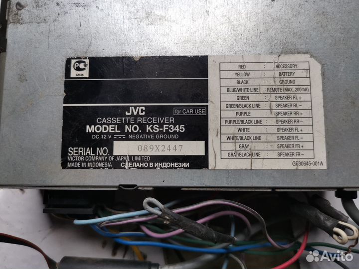 Магнитола касетная JVC. Радио