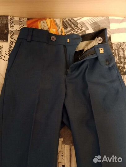 Школьный костюм для мальчика синий 128