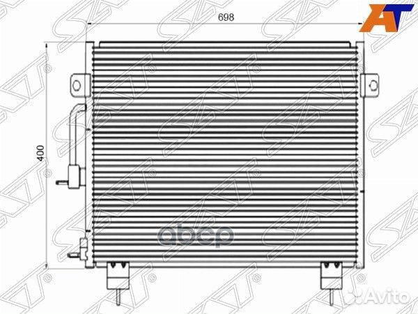 Радиатор кондиционера Chery Tiggo T11 05-16 ST