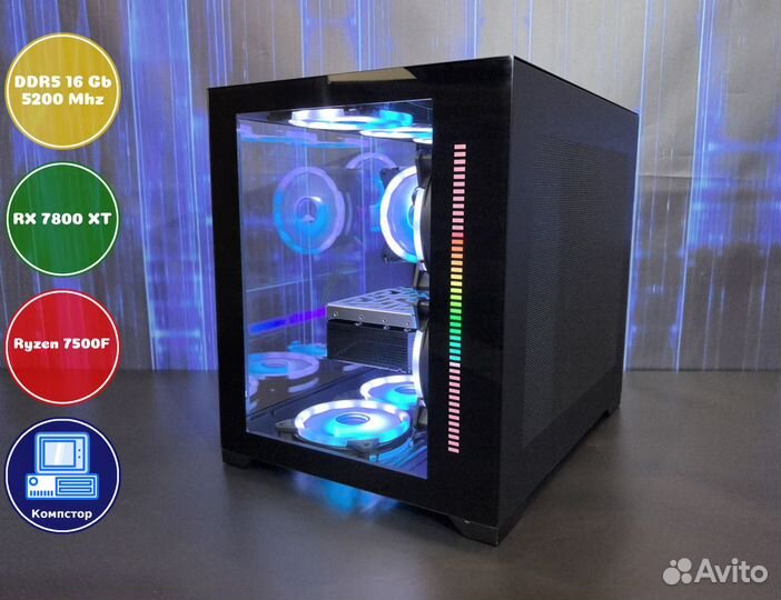 Игровая станция AMD7500F-RX7800XT-16DDR5-KHB51-A620