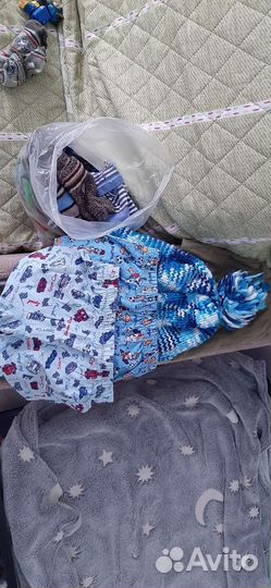 Носки 20 пар, перчатки 2шт., 2 шапки.от 74