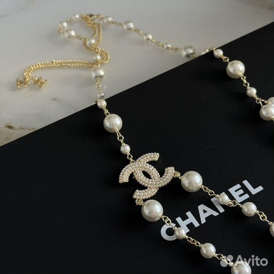 Колье Chanel бусы Premium