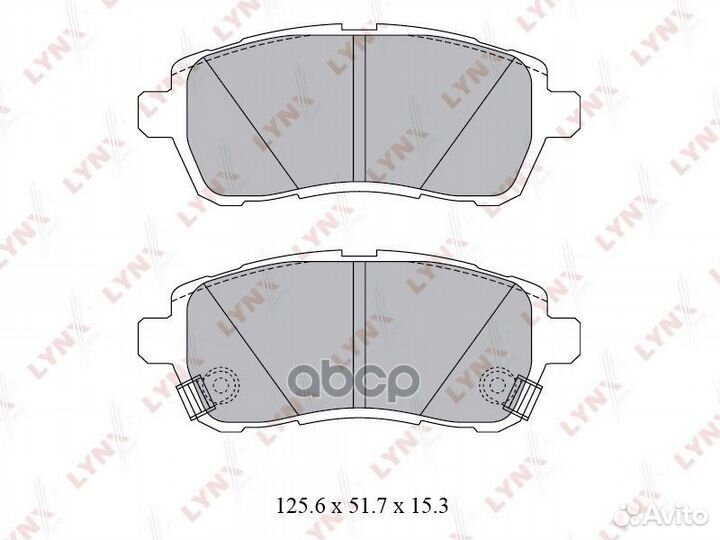 Колодки тормозные дисковые перед BD5123 LYN
