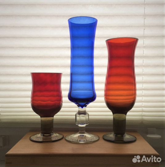 Фужеры. Бокалы. Креманки. Стекло. Подсвечники