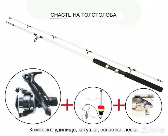 Удочка, спиннинг Крокодил в сборе