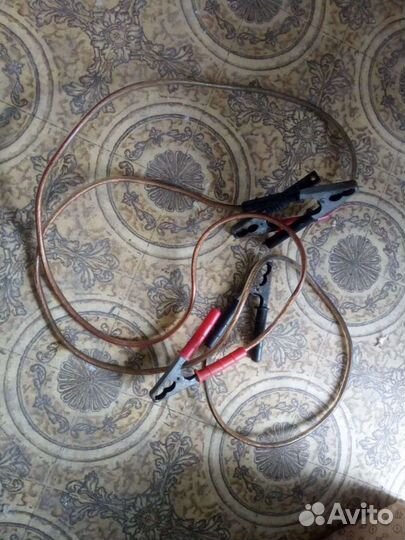 Провода прикуривателя 2м силиконовые