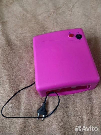 Лампа для маникюра led 36w + ванночка набор