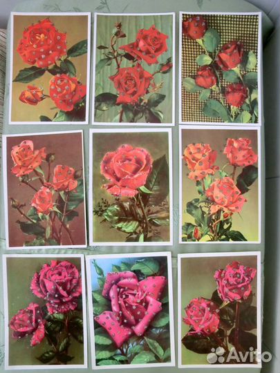 Открытки с позолотой. гдр