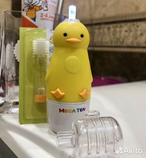 Mega TEN детская электрическая зубная щетка