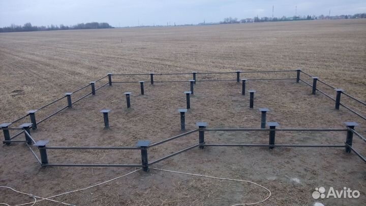 Винтовые сваи + монтаж