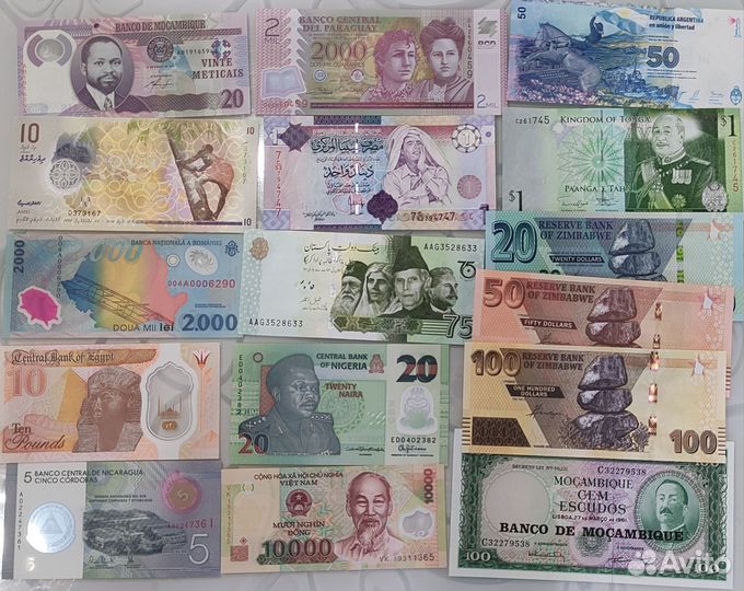 Купюры(боны) разных стран