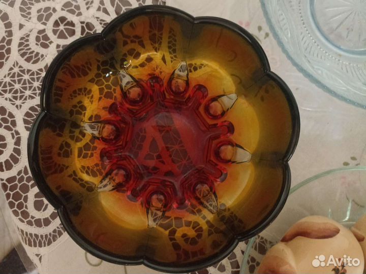 Ваза конфетница и блюдо