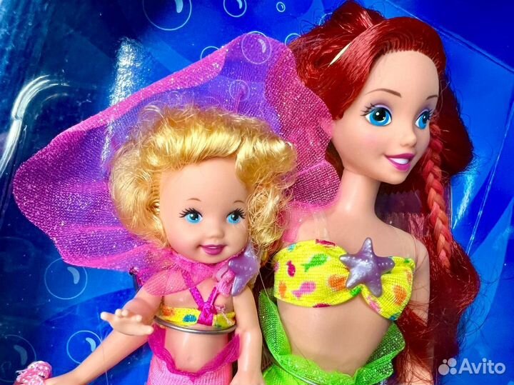 Disney 1997 Mattel Ariel & Merbaby Sandy