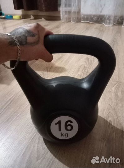 Гиря 16 кг. Новая