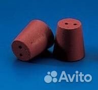 Пробка резиновая с двумя отверстиями, 54/41 мм, вы