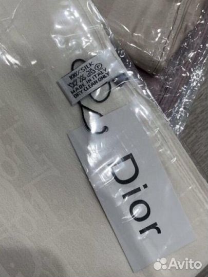 Шелковый платок Dior однотонный разные цвета