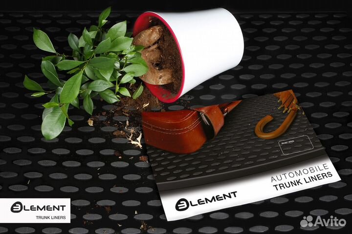 Коврик в багажник Toyota C-Hr 2016- с зап.кол