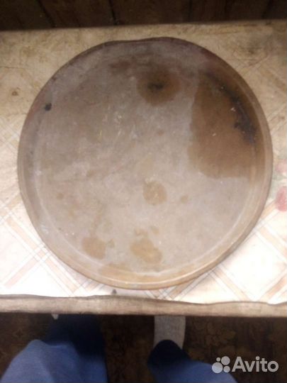 Поднос медный под самовар