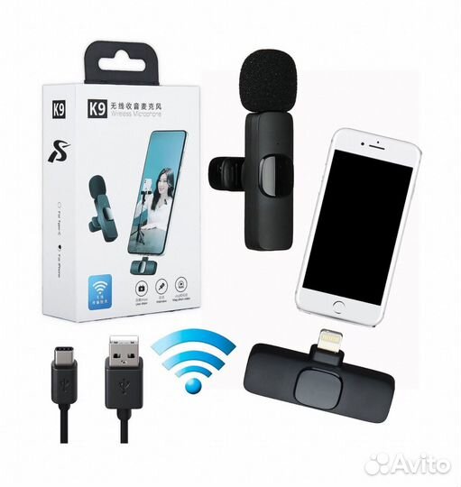 Петличный микрофон новый