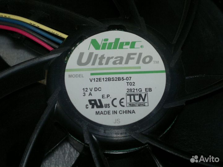 Кулер Nidec UltraFlo 12V 3А (120х120х38 )