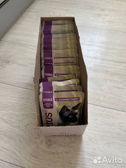 Влажный корм для стерилизованных кошек sirius