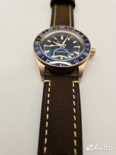 Новые часы Aquatico Sea Star GMT бронза