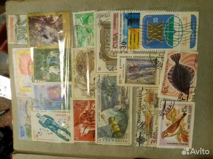 Старые марки, очень много
