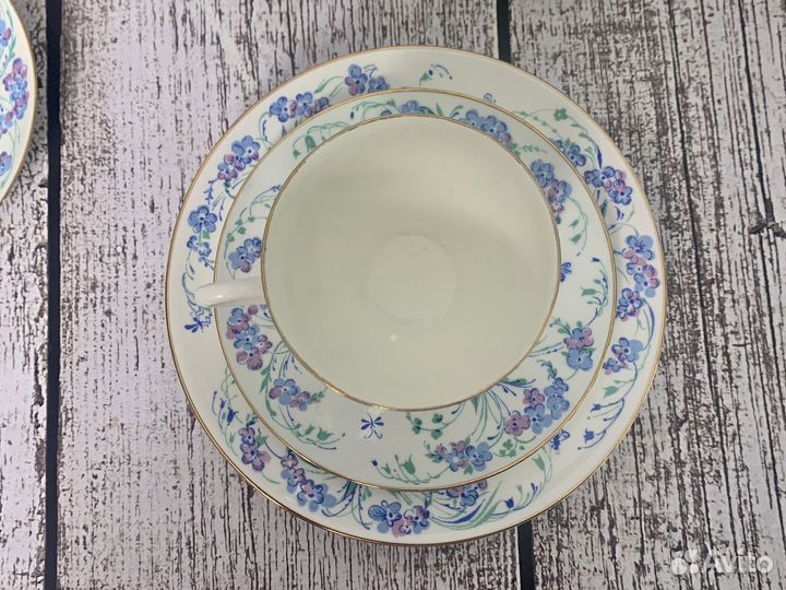 Костяной фарфор лфз винтаж СССР кофейные пары