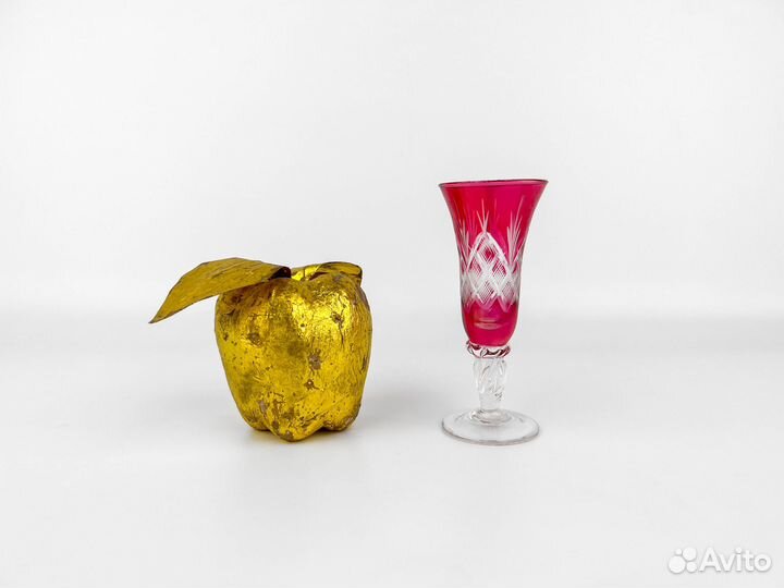 Набор рюмок Ruby. Италия, стекло, 1950-1960 гг