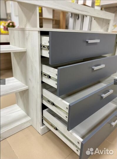 Гостиная Норд (2 вариант)ниша тв 1,6м 