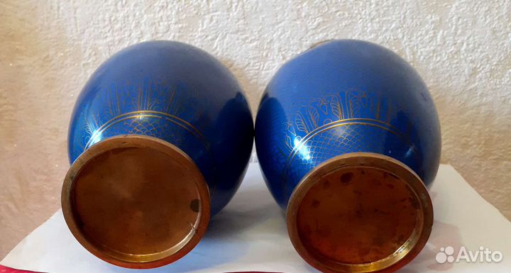 Ваза китай клуазоне высота 22 см