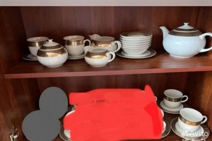 Посуда Thun Опал платина с золотом (Чехия)