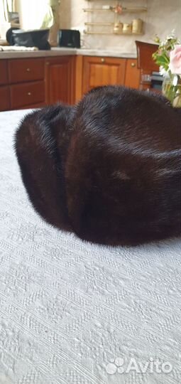 Шапка-ушанка норковая, мужская