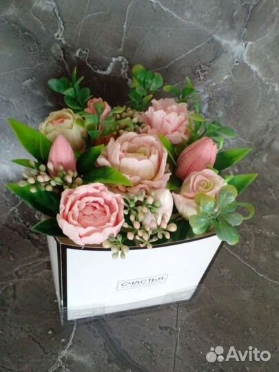 Букет цветов из мыла ручной работы